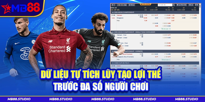 Kèo nhà cái MB88 với dữ liệu tự tích lũy tạo lợi thế khi theo dõi