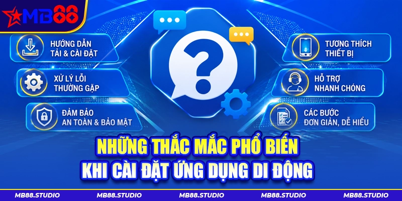Những thắc mắc phổ biến khi tải app MB88 trên di động